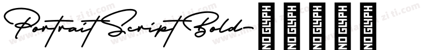 Portrait Script Bold字体转换